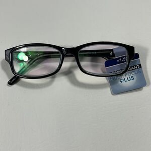 Foster Grant - Multi Focus Plus Black and Grey Reading Glasses - 1.50